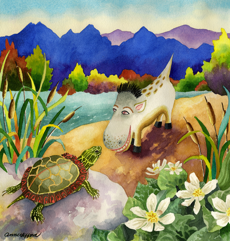 Spike Meets a Turtle by Anne Gifford